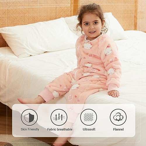 Image of MICHLEY Baby Sleeping Bag Sack Flannel Wearable Blankets Pajamas 1-6Years | Flannel,Unisex Pajamas, Long Sleeve,Zipper, For Autumn Winter,Suitable Girls And Boys,Warm & Breathable