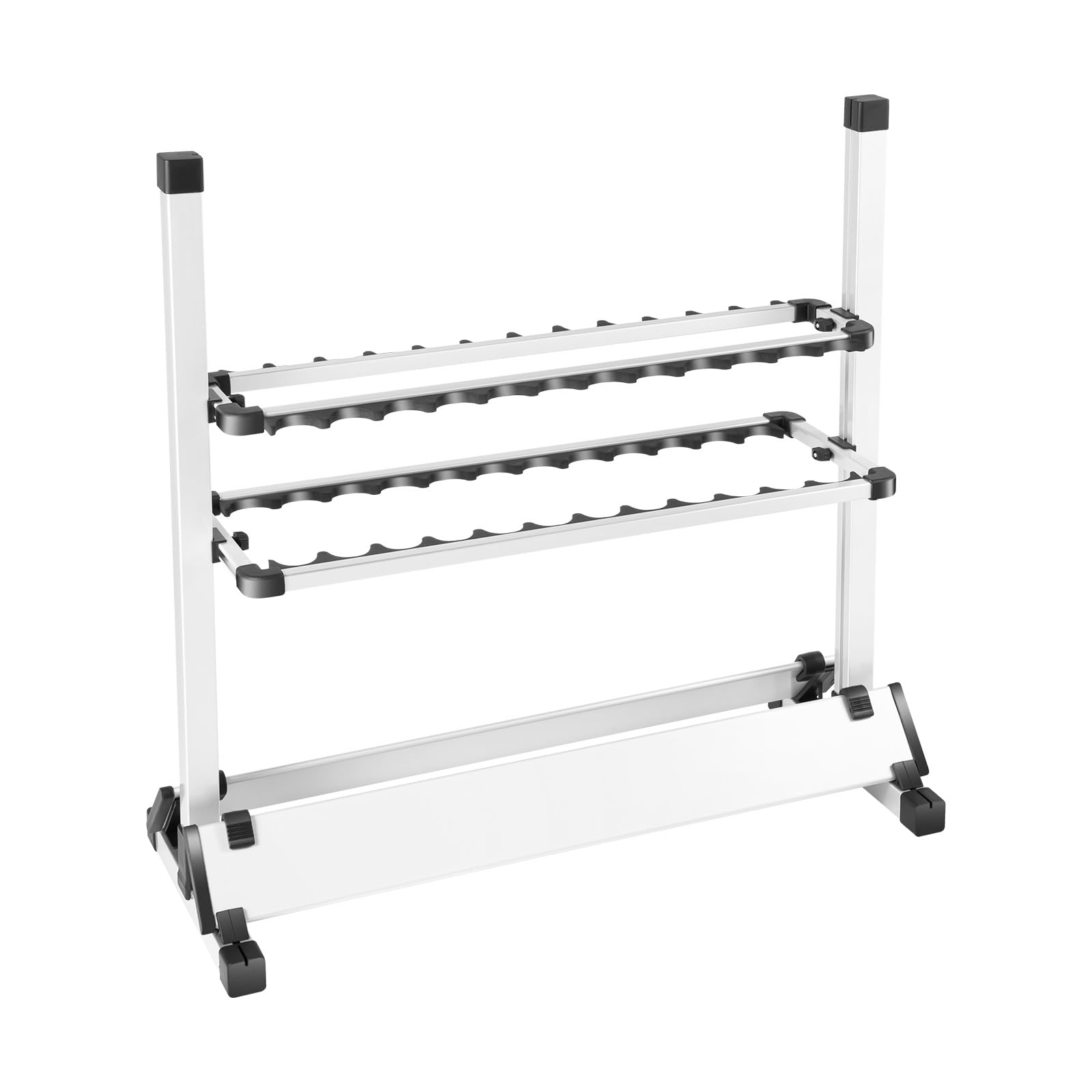 Supporto per canne da pesca, 24 canne da pesca, accessori da pesca, organizer per canne da pesca in garage o in casa