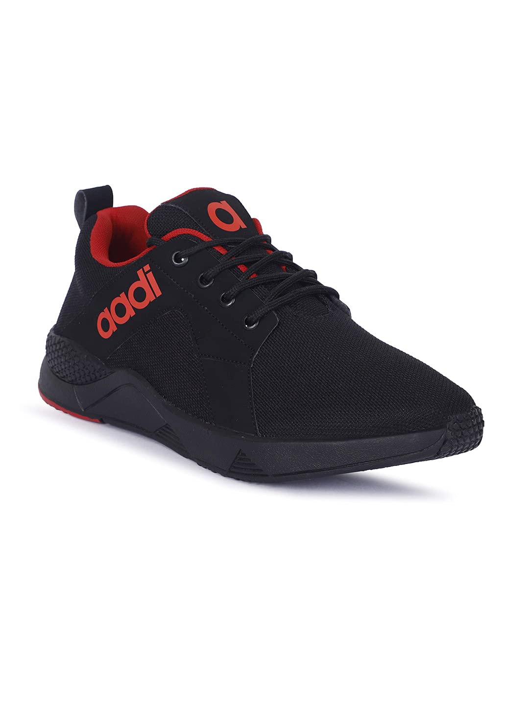 AADI Mens Black & Red Mesh Outdoor Casual Shoes (B09B4CP127) Amazon Price History, Amazon Price Tracker