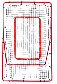 SUPERIORNET Pitch Back Rebound Net, Adjustable Rebounder Trainer for Baseball, Softball and Lacrosse, Practice for Pitching, Throwing and Catching
