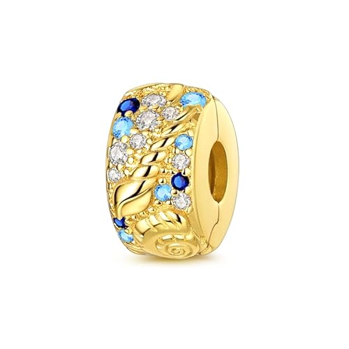 Gold Sea Creature Clasp Charm, Charm for Bracelet, Compatible with Pandora Bracelet, Gift Box Packaging