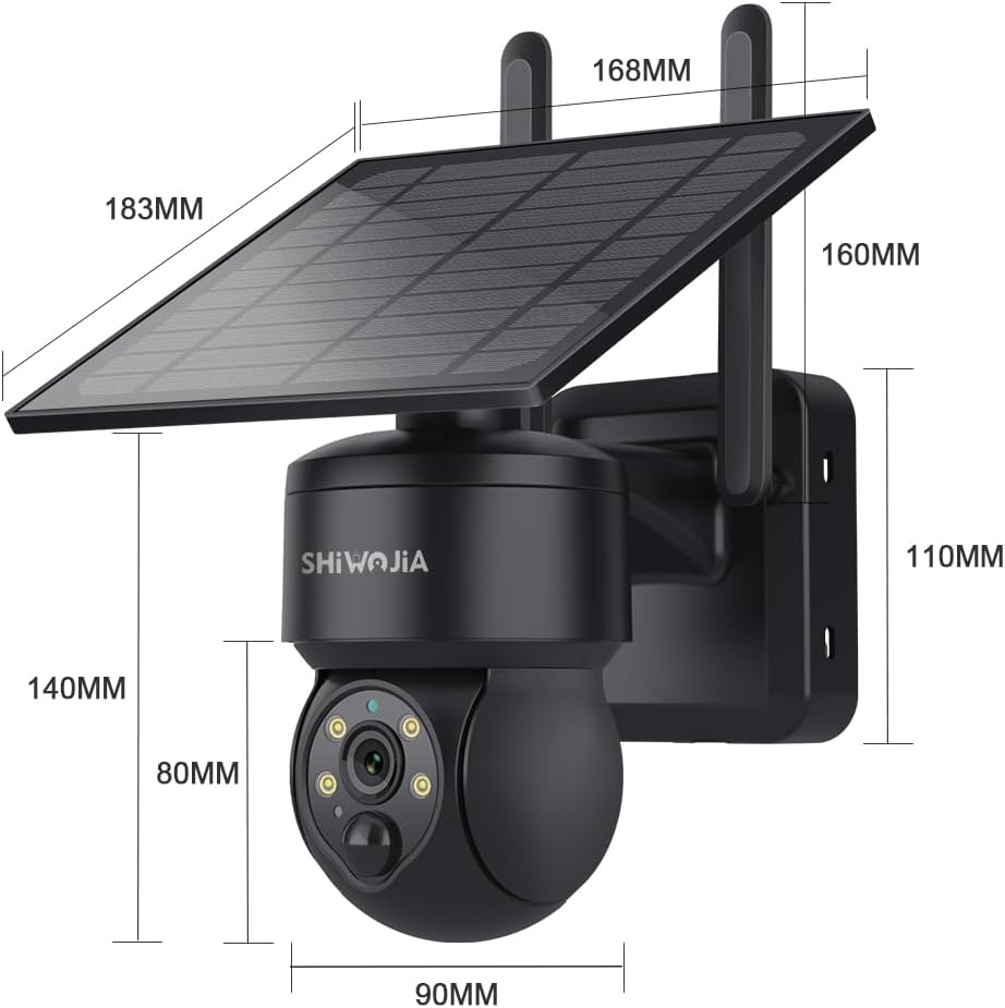 Product dimensions diagram
