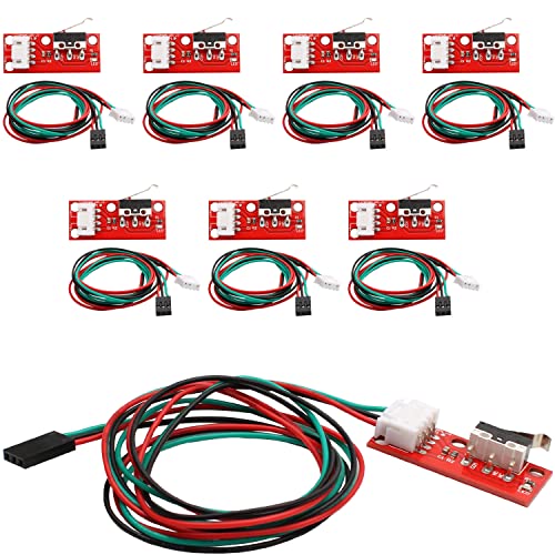 GALDOEP 8 piezas Módulo de Interruptor de Fin de Carrera mecánico para impresora 3D Mega 2560 1280 CNC Arduino RAMPS 1.4 Makerbot Prusa Mendel RepRap Cover