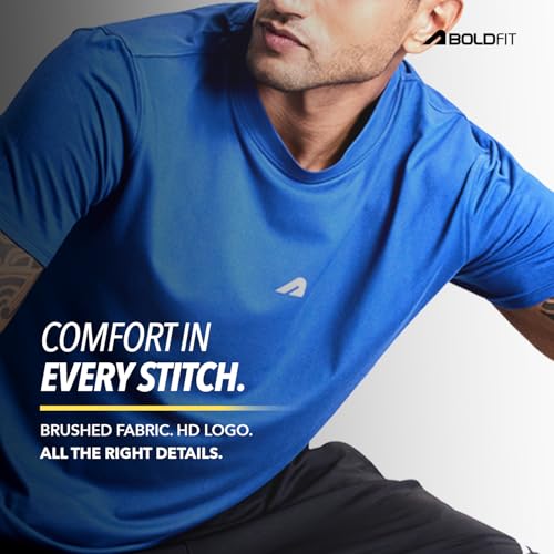 Image of Boldfit Tshirt for Man Regular fit Gym t Shirts for Men Workout Active wear t Shirt for Man Running Mens t-Shirts Running Tshirt for Men Workout Gym wear Mens