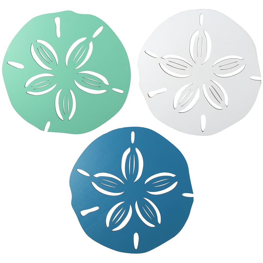 gifthub 3 Pieces of Wooden Ocean Style Wall Decoration Wooden Wall Decoration, Wall Art Decoration, Hanging Decoration, Wooden Decoration, Ocean Style Bedroom Decoration, Room Decoration