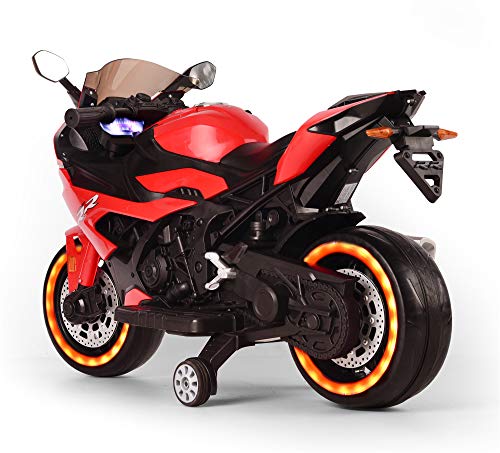 TAMCO 12V Ride on motorcyclewith Hand Racing /Foot Brake/Light Wheel/PU seat Kids Ride on Toys