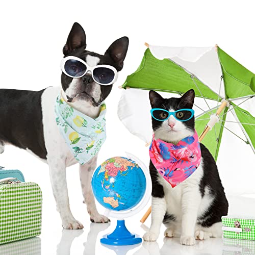 50 pieces dog bandanas for summer bulk hawaiian bandanas bibs triangle dog scarf dog kerchief set dog bandanas with fruit leave flamingo patterns for summer pet costume accessories decoration 7 50 pieces dog bandanas for summer bulk hawaiian bandanas bibs triangle dog scarf dog kerchief set dog bandanas with fruit leave flamingo patterns for summer pet costume accessories decoration - image 8