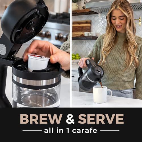 VINCI Micro Café Brewer Single Serve Coffee Maker | Compatible with Keurig K-Cups, K-Pods, Pods, Capsules, Cups | Rapid Heating | Compact and Portable