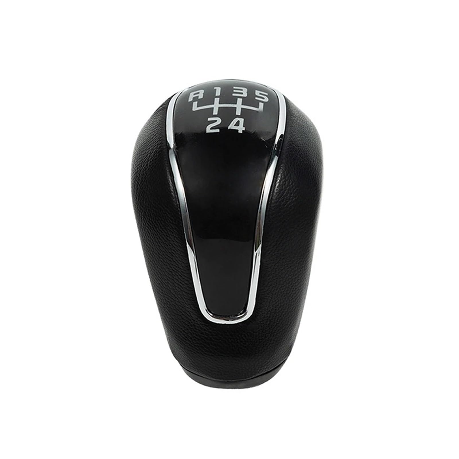 Jxewmtmc R12345 For Hyundai For Creta Ix25 2012-2016 5/6 Speed Gear Knob Manual Shifter Lever Stick Leather Gear Stick Shift Cover(R12345)