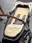 Naturally Sheepskins Merino Pram Liner – 100% Natural New Zealand Sheepskin with Cotton Backing, Universal Fit, Breathable, Temperature Regulating & Oeko-Tex Certified Baby Stroller Liner (Natural)