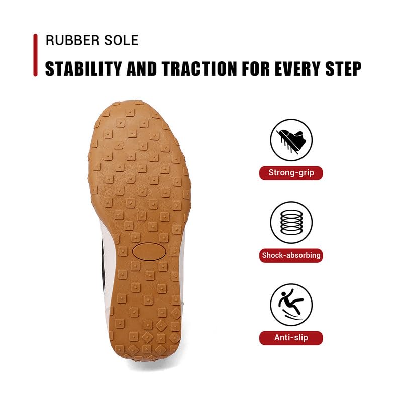 Image of Sneakers for Women Retro Fashion Trendy Sneakers with Foam Insole Casual Shoes for Walking Tennis Classic Non-Slip Comfort Shoes