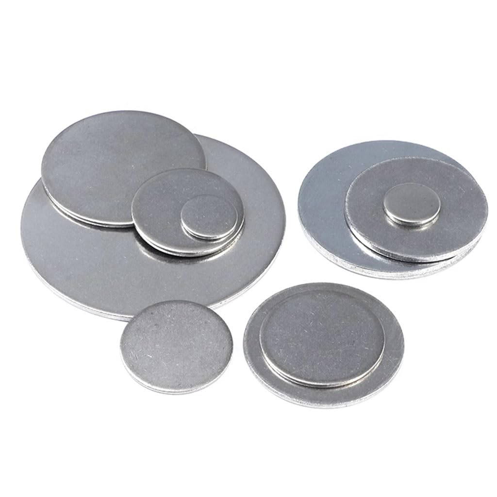 lamiera di acciaio, Dischi rotondi in acciaio inossidabile 304 Diametro 15-26 mm Spessore 1-2,7 10 pezzi (15 * 1,8 mm)(26mm*1.1mm)