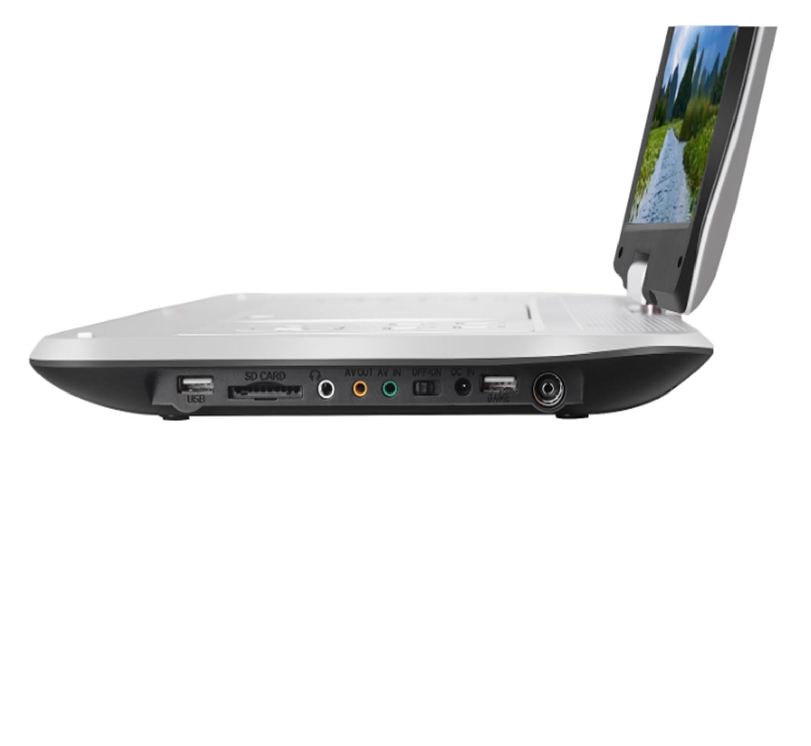 Lettore DVD portatile, Schermo ruotabile HD Lettore CD DVD da 14,1 pollici Gioco super sottile Batteria incorporata Macchina video portatile alta risoluzione
