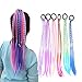 Generic JUQ6 6 Pcs Haarsträhnen Set, Geflochtene, Kinder Bunte Haare mit Elastischem Seilband für Mädchen Frauen Party Geburtstag Sport und Reisen(Mehrfarbig), Acrylic, Beige en las günstig Kaufen-Generic JUQ6 6 Pcs Haarsträhnen Set, Geflochtene, Kinder Bunte Haare mit Elastischem Seilband für Mädchen Frauen Party Geburtstag Sport und Reisen(Mehrfarbig), Acrylic, Beige