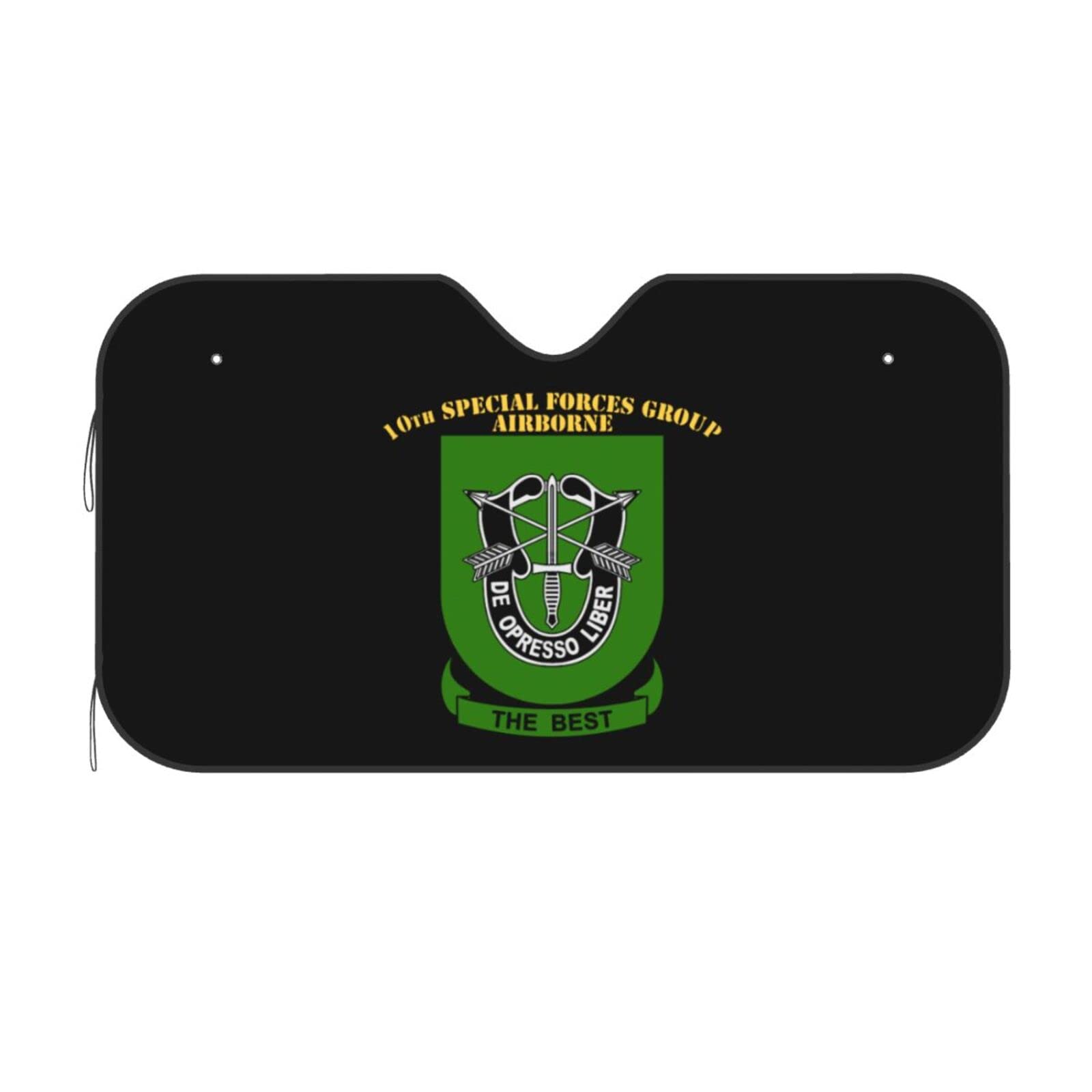 Us Airborne 10th Special Forces Group Car Windshield Sunshade Foldable Visor Shield Cover for Car Sedan Truck SUV Auto Visor Shield Cover Keep Vehicle Cool