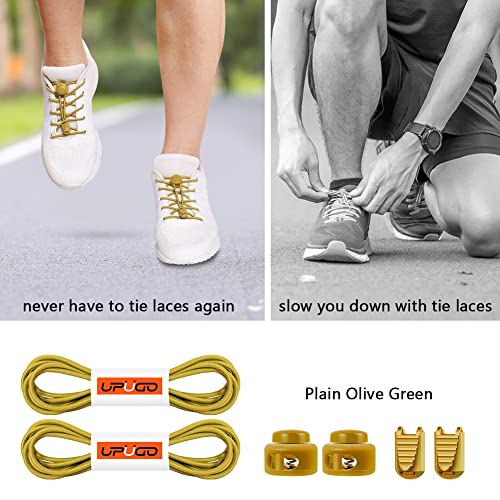 Image of UpUGo Elastic Shoe Laces, No Tie Shoe Laces Tieless for Kids, Adults, Elderly, One Size Fit All