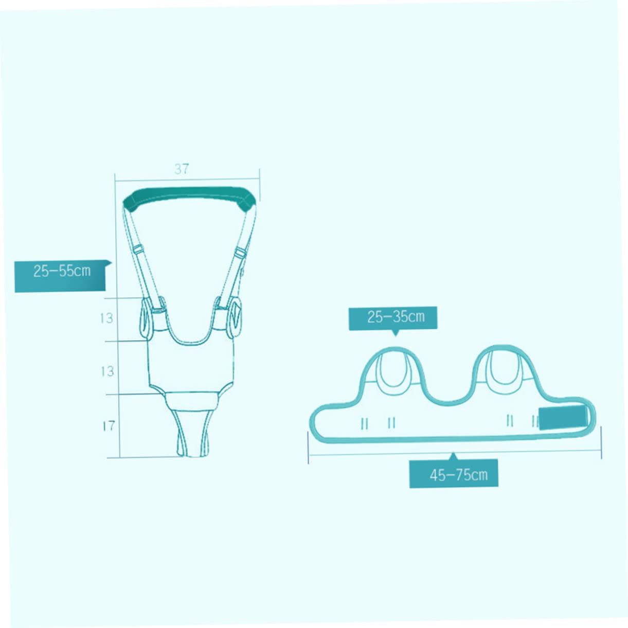 Totority Adjustable Toddler Walking Harness Hand Holder for Baby Walker Suspender Infant Carrier Learning Belt Walker Assistant and Helper