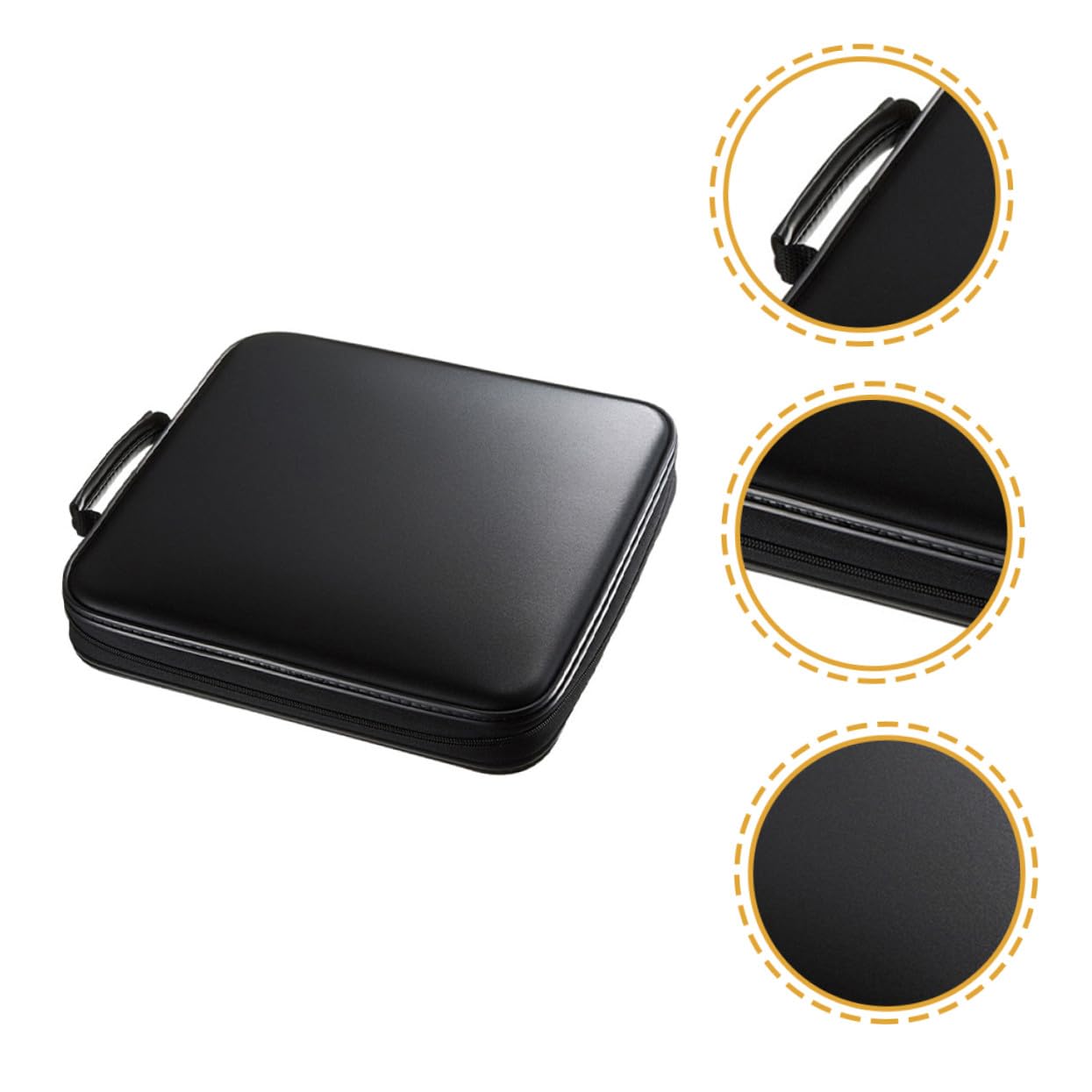 Gatuida Porta CD in Plastica Cerniera e Custodia per Dvd Portatile Contenitore per CD ad Alta Capacità e Leggero