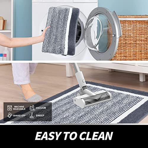 Hebe Hallway Runner Rug 2'X6' Soft Absorbent Bathroom Mat Rug Washable Area Rug Runner Carpet For Hallways Entryway Kitchen Indoor Front Door Mat Non Slip Laundry Room Rugs Runner #TOP3