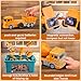 SJYN Magnetic Transform Engineering Car Assembled Toys with Storage Box, Robot Magnetic Blocks Toy, Construction Vehicle Engineering Cars for Kids Ages 3-9 Toddler Activities - 35 Pieces