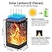 LOFTEK Outdoor Solar Motion Sensor Wall Lights, Dusk to Dawn Outdoor Lighting, LED Exterior Lantern Fixtures Wall Sconce, Anti-Weather Porch Light Fixtures, Wall Mount for Garage, Doorway - 3 Pack