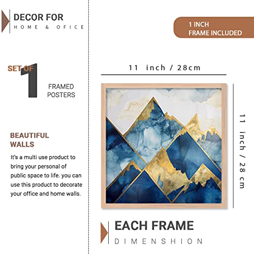 Image of kotart Aesthetic Modern Wall Decor Paintings with Frame for Home Decoration - Painting for Living Room Bedroom - Painting for Wall Decoration (14 x 18 inch) Set of 4 (Classic Wall Painting, 15)