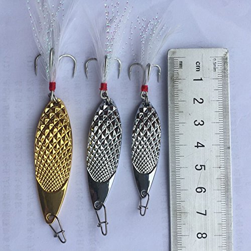 Generic 8g Gold Fishing Spoon Lures Artificial Viper Spoons 8g 12g