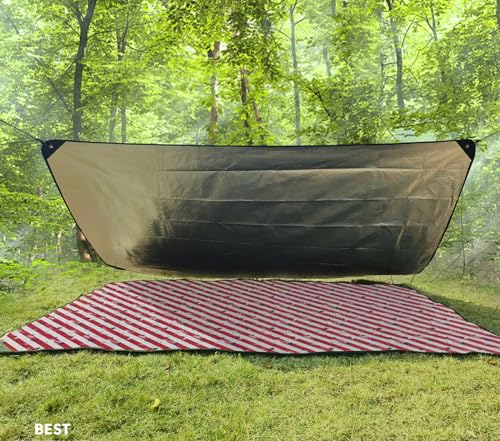 Image of Heavy Duty Survival Blanket -Multifunctional Reflective Tarp Thermal Blanket - 60 inch x 83 inch Waterproof Sandproof for Camping Hiking Outdoors Multifunctional Emergency Blanket