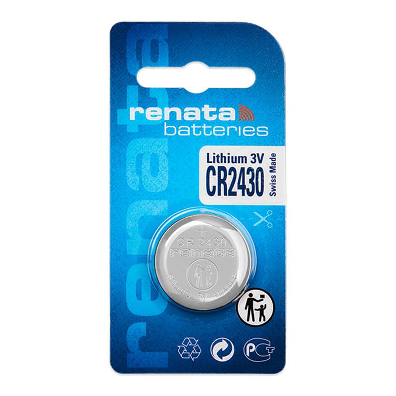 Image of MOCKING BIRD Coin Cell Battery 3 Volt Lithium Battery Swiss Made (Silver) (Pack of 1, CR2430)