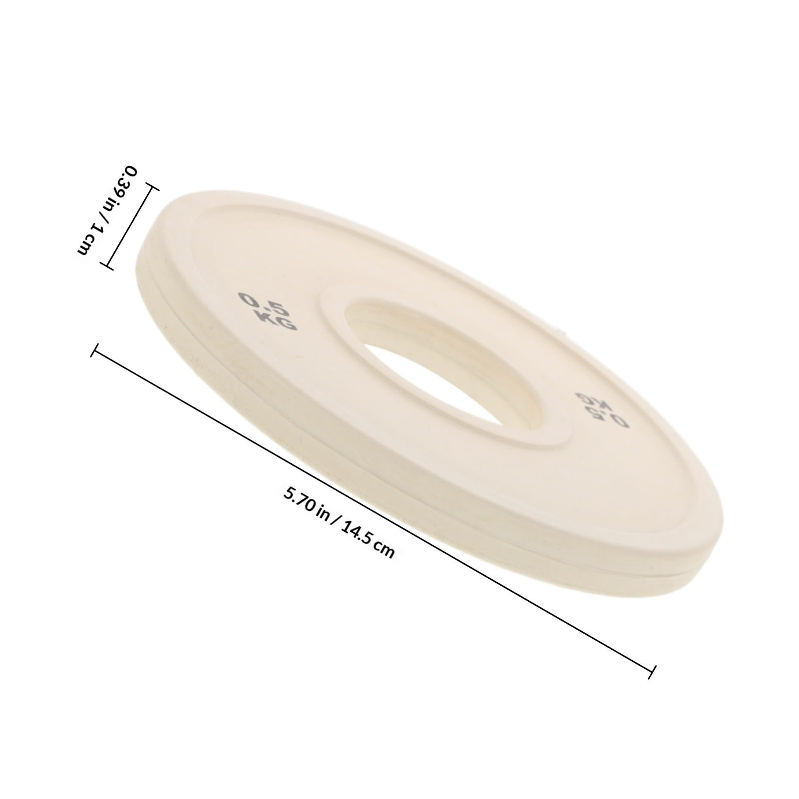 Placa de Peso Fraccionaria de Goma 0, 5kg para Entrenamiento