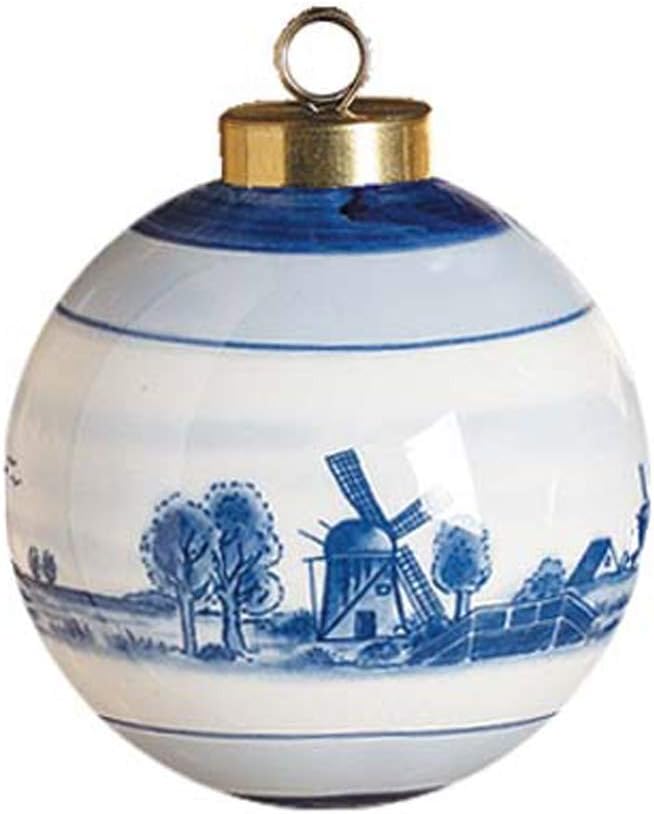 Delft Ball Christmas Ornament