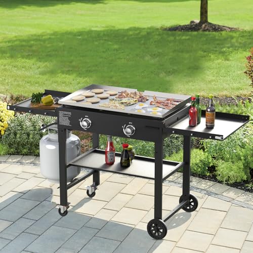 Skok Foldable Gas Griddle-28 Inch Outdoor Propane Griddle, Portable Flat Top Gas Grill -30000 Btu Propane Fuelled thumb #1