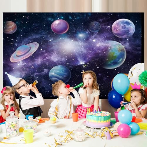 Fondo fotográfico espacial galaxia 7x5ft para fiestas miniatura 2