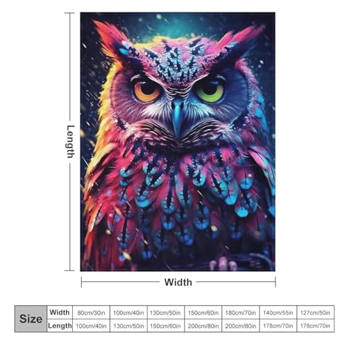 Couverture de canapé Hibou pour protéger et réchauffer le salon