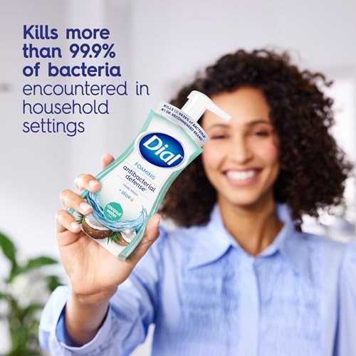 Dial Antibacterial Foaming Hand Wash, Coconut Water, 7.5 fl oz, 6-Pack - image 2