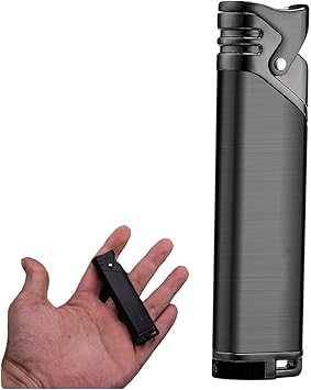 Amazon おしゃれ ガスライター メタルライター 充填式ライター 注入式ライタージェット ライターおしゃれプレゼント 登山 キャンプ 防災に最適 ガスを含んでいません A 着火用ガスライター