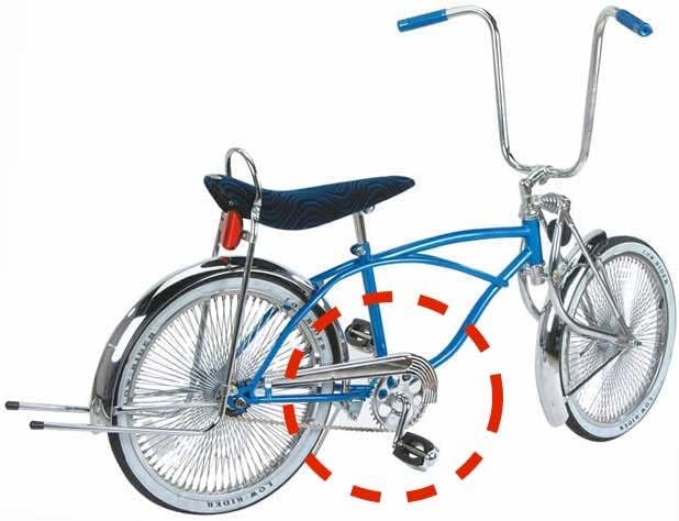 CYCLEZ One-Piece Lowrider Crankset Includes Lucky 7 36T Chrome Sprocket, Crank and Bottom Bracket Set Replacement Kit - 2 Sizes