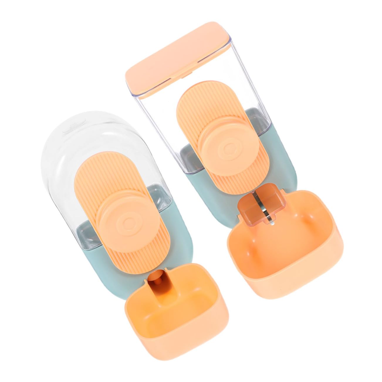 Distributore Automatico di Cibo e Acqua Sospeso in Plastica 2 Pezzi | Cavia, Erogazione Automatica Quotidiana, Design Appeso Versatile, Uso per Pet Piccoli