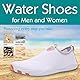 Baofular Badeschuhe Damen Herren Wasserschuhe Schwimmschuhe Sommer Strandschuhe Schnell Trocknend Aquaschuhe Surfschuhe für Meer Grau 36 EU