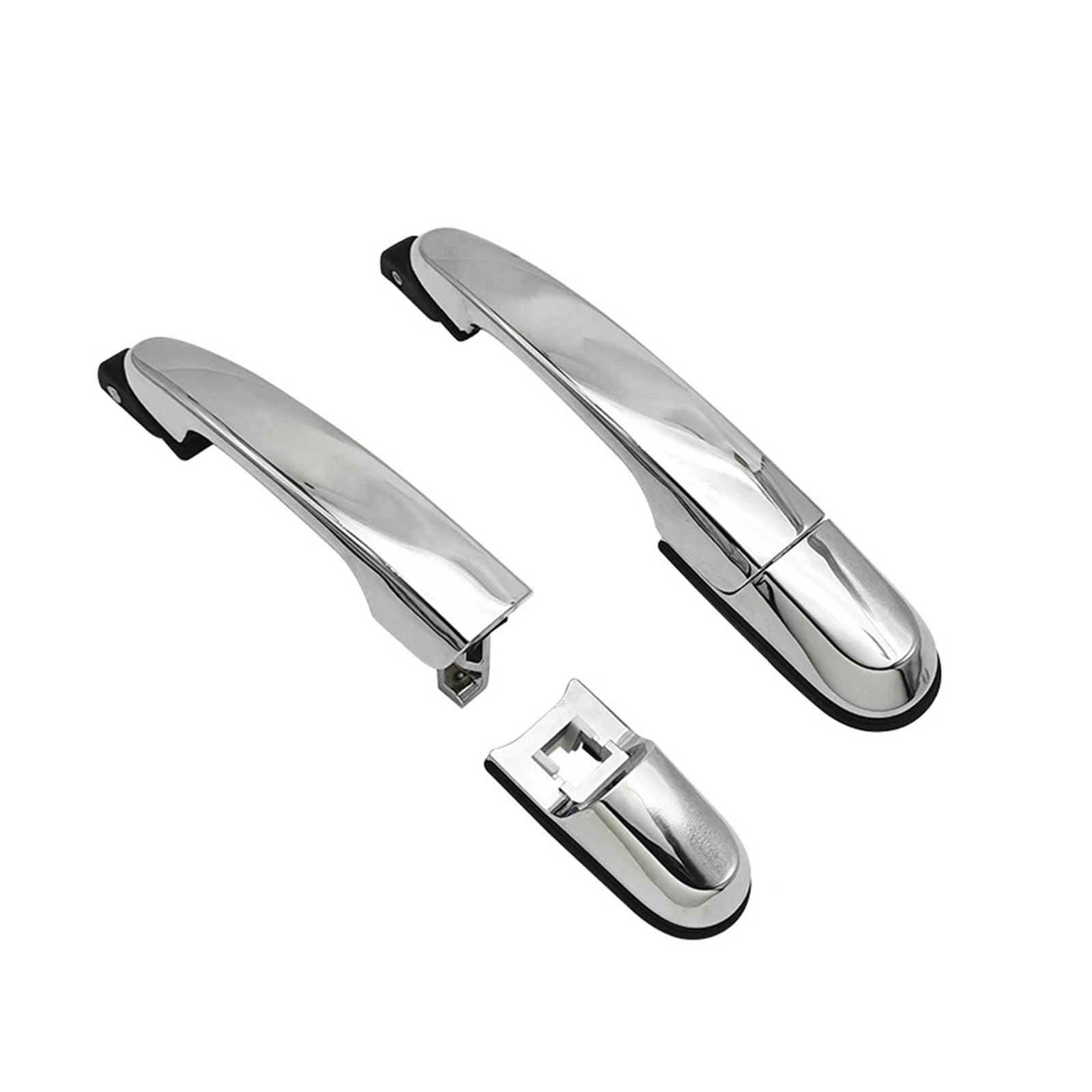 Hfewcvk Rear 1 Pair Fit For Hyu//Ndai Tucson 2004-2010 Exterior Door Handle(Rear 1 Pair)