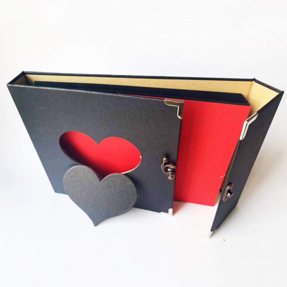 Álbum de fotos de 25,4 cm para amantes de los enamorados, regalo de cumpleaños, fotos de boda, fotos de crecimiento del bebé, álbum de recortes, papel, manualidades, álbumes, adhesivos, A