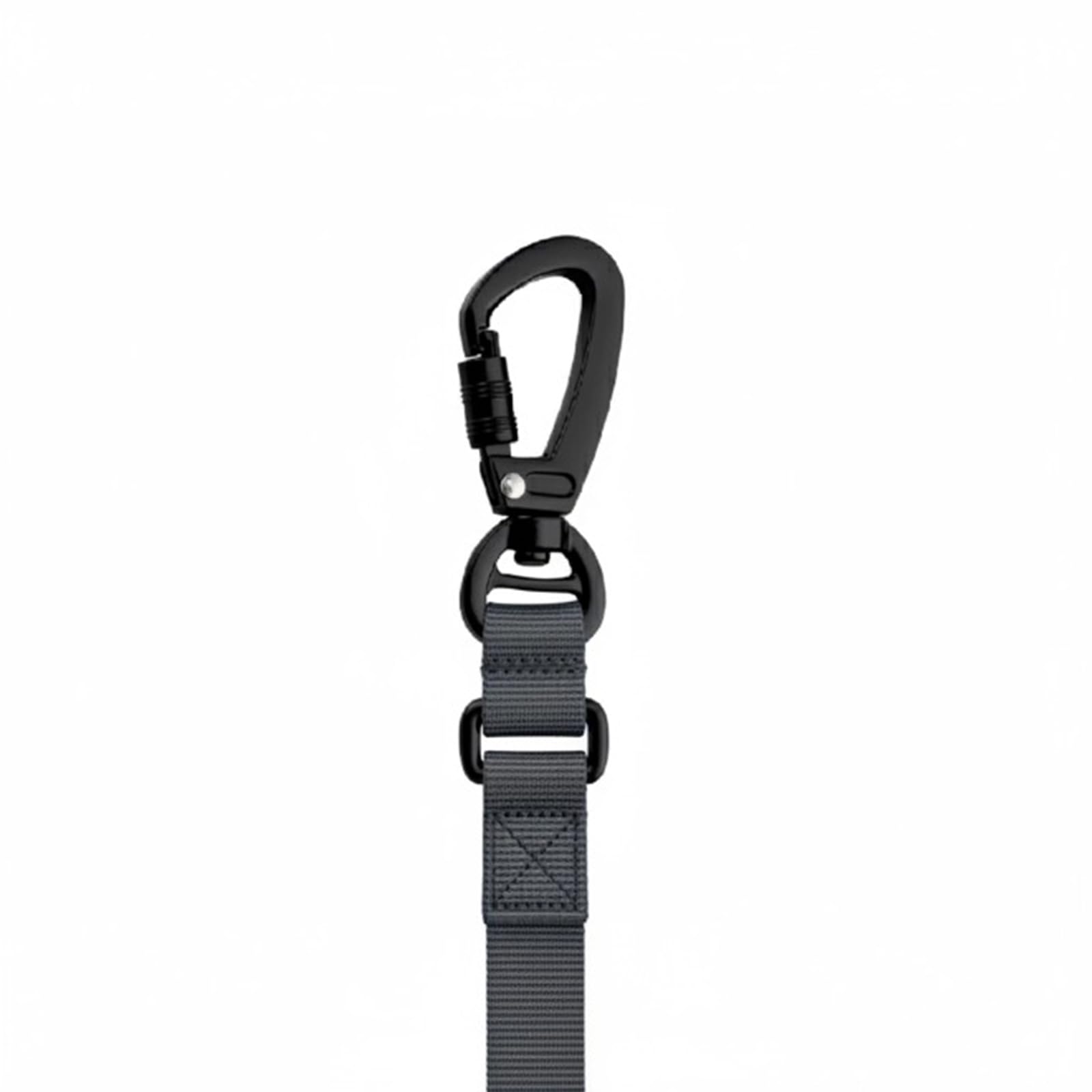 5pcs Moschettone con Girevole Nero per Cani Lino, Moschettone Verticale 360 Gradi con Girevole Portachiavi in Lega di Zinco Accessori Esterni