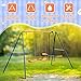 Outdoor Swing Sets for Backyard, 440lbs Load Capacity Swing Stand with 2 Seats and 1 Glider, Heavy Duty A-Frame Metal Outdoor Swing Set for Kids