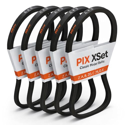 Image of PIX A84 /4L860 Wrapped V-Belt, 86 inch OC | A /4L Section, 1 /2 inch Width | Rubber Drive Belt for Generators, Compressors, Pumps, Blowers, Crushers & Other Industrial Equipment (Pack of 5)
