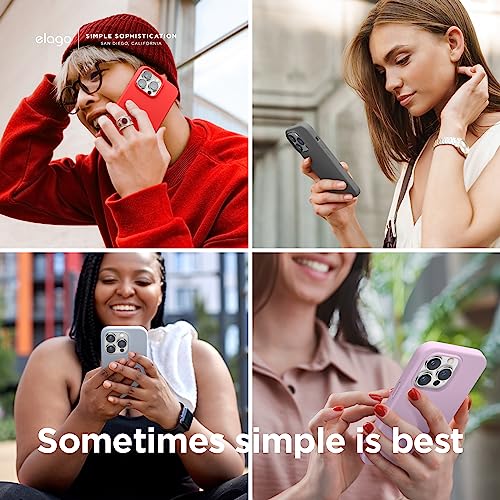 elago Compatible with iPhone 14 Series, Liquid Silicone Case, Full Body Protective Cover, Shockproof, Slim Phone Case, Anti-Scratch Soft Microfiber Lining - Image 4