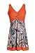 No No Cat Fashion One Piece Shaping body Floral Swimwear Swimdress Plus Size Bathing suit for Women (3XL(US 22W- 24W), Lily Orange)
