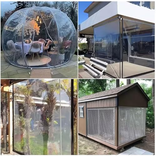 Lona transparente 1.5x1.5m impermeable exterior para terrazas e invernaderos 4