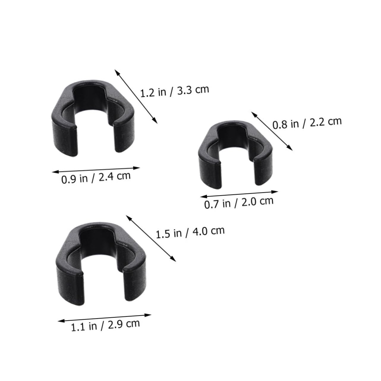 ibasenice 15pcs Flexible Mic Cable Clips Mic Cable Organizers for Home Lightweight and Portable for Microphone Stands Tripods and Brackets