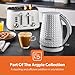 Geepas 4 Slice Bread Toaster & 1.5L Cordless Electric Kettle Combo Set with Textured Design – 1750W Toastie Machine with 7 Browning Control - 3000W Pyramid Kettle with Auto Shut Off & Boil Dry Sensor