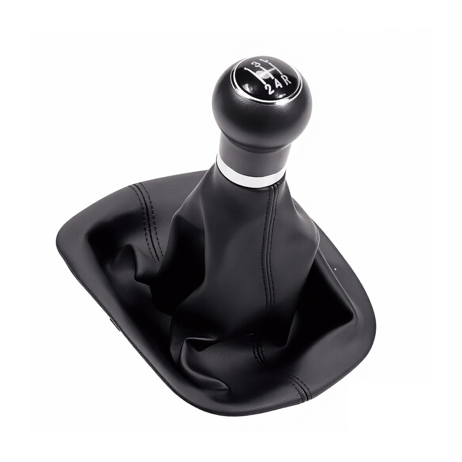 Qmtvfsrh Black 5 Speed Car Gear Shift Knob Manual 5/6 Speed Gear Shift Knob Gaiter Boot For Vw For Passat B5 For B5.5 1997-2005(Black 5 Speed)